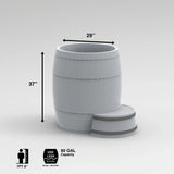 The Wim Hof Icebarrel XL ice bath with chiller;The Wim Hof Icebarrel XL for tall guys deminsension;The Wim Hof Icebarrel XL economical ice bath;The Wim Hof Icebarrel XL in the Wim Hof experience center