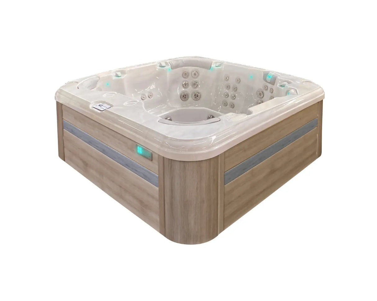 Spa Resettle Oak/ grey trim Outlet van Passion Spas, foto 2 van 3