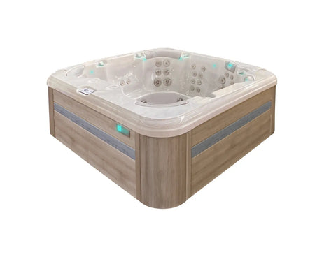 Spa Resettle Oak/ grey trim Outlet van Passion Spas, foto 2 van 3