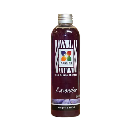 Fles lavendel aroma olie voor jacuzzi, swimspa en zwembad, 250 ml, paars.