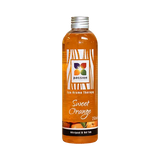 Fles oranje aromaolie Sweet Orange voor jacuzzi buiten en zwemspa gebruik.